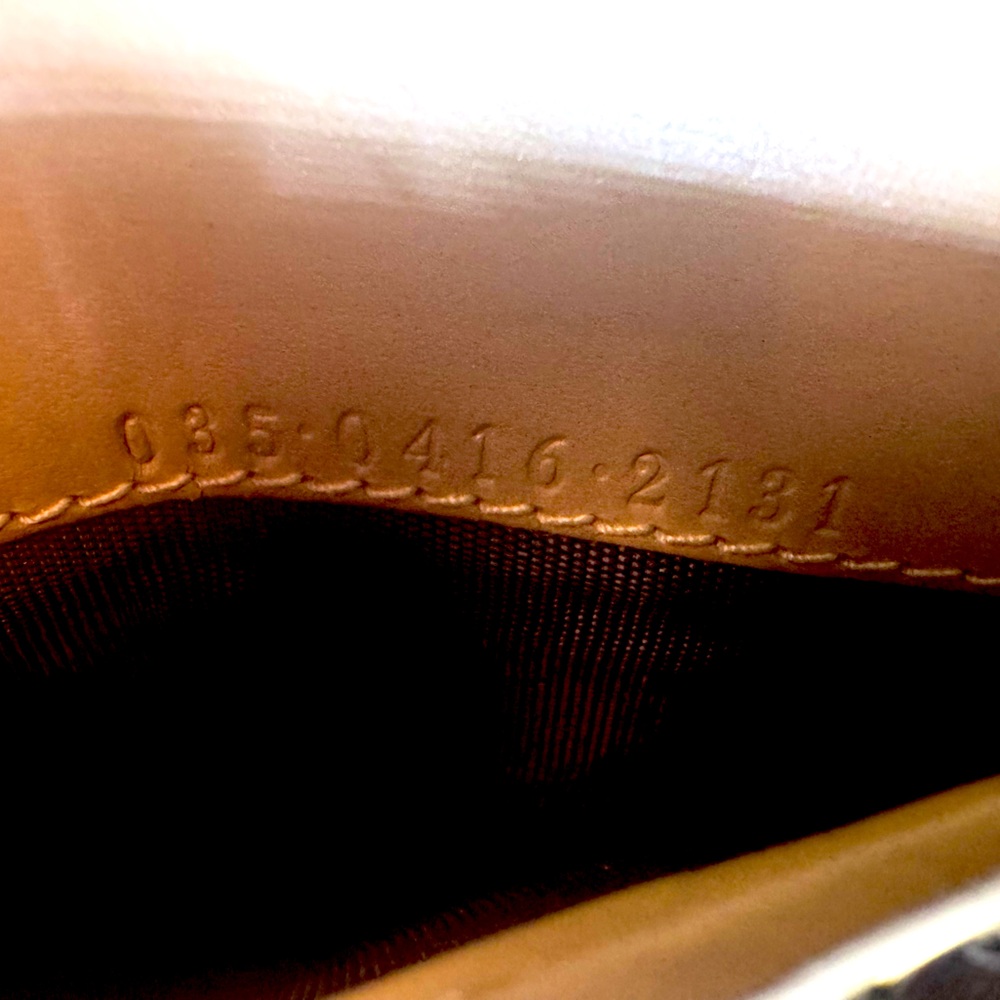 Gucci Monogram Wallet FULL SET Silver Chain Clasp Vintage GG Sabbia Sand color - Picture 7 of 14